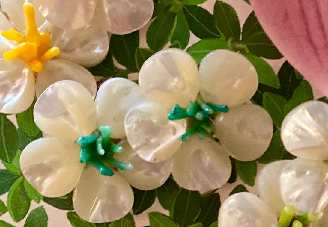 Polly Deep Green Coral Earrings - The Kemble Shop