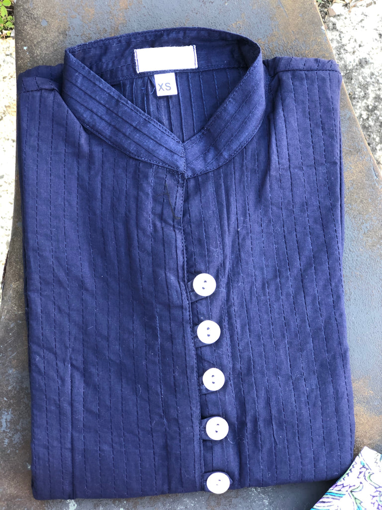 Solid Navy Palm Beach Tunic - The Kemble Shop