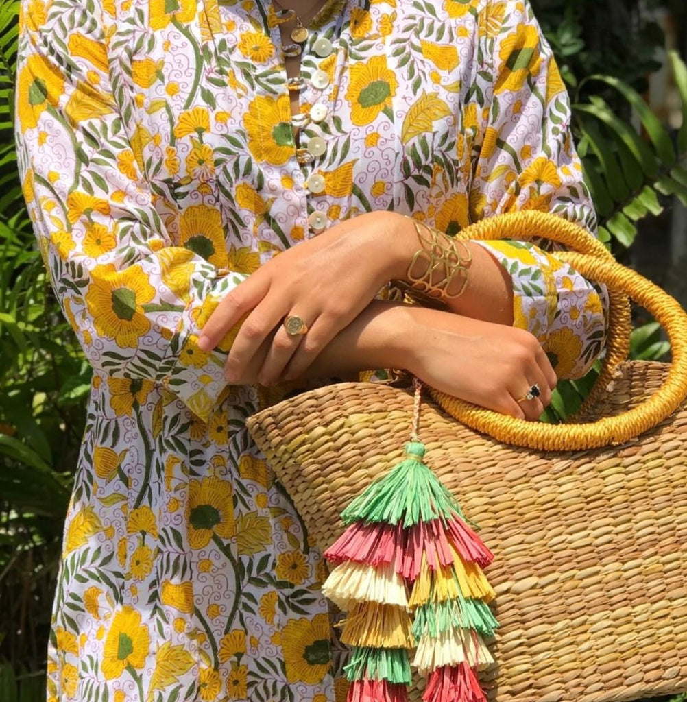 Yellow Daisy Palm Beach Tunic - The Kemble Shop