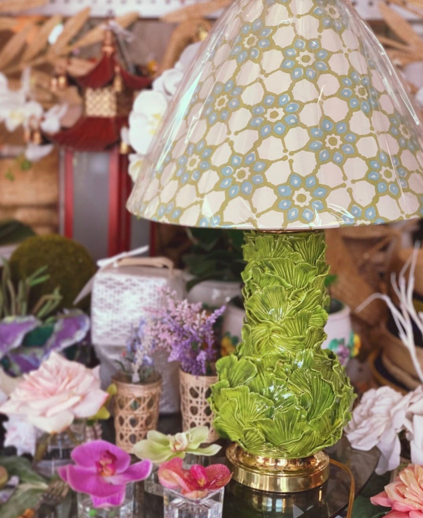 Custom Ceramic Leaf Lamp - Kass O’brien - The Kemble Shop