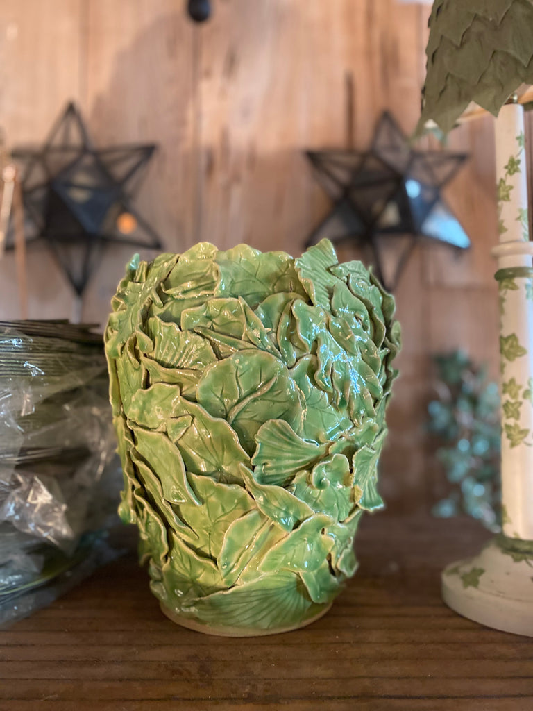 Green Leaf Cachpot - The Kemble Shop