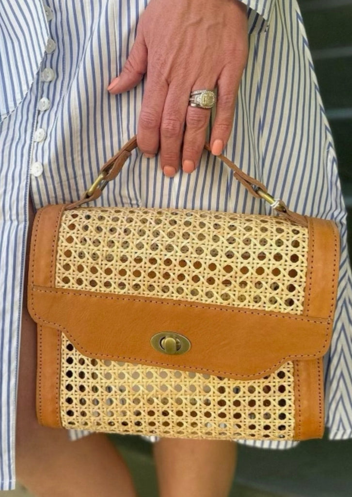 Cane Tote Messenger Bag - The Kemble Shop