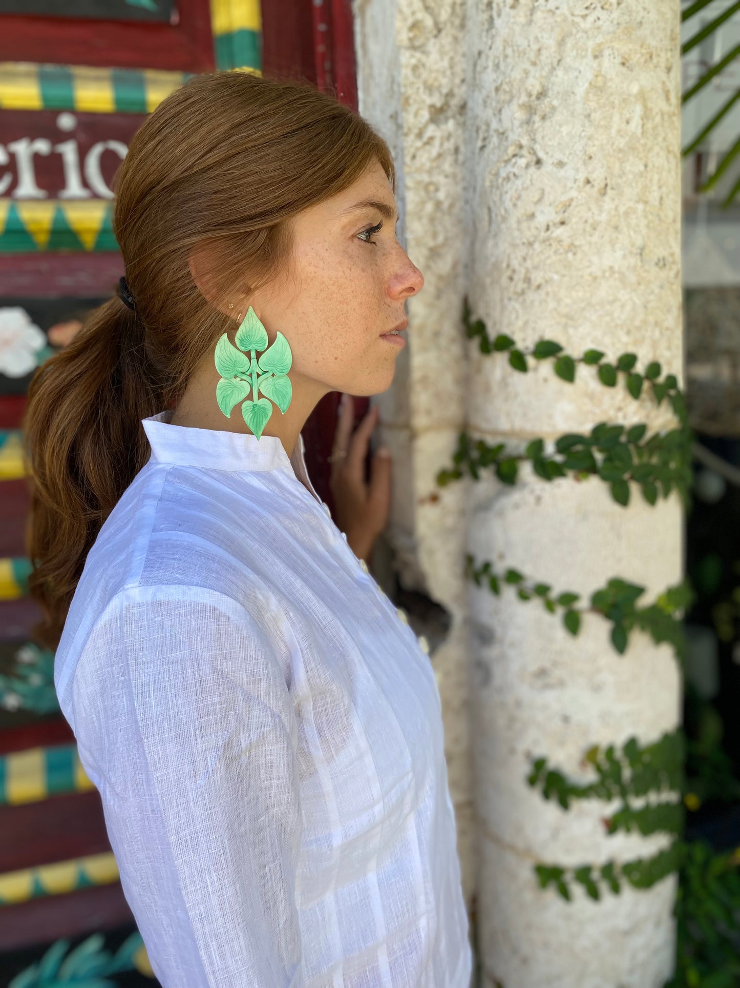 NEW Linen White Palm Beach Tunic - The Kemble Shop
