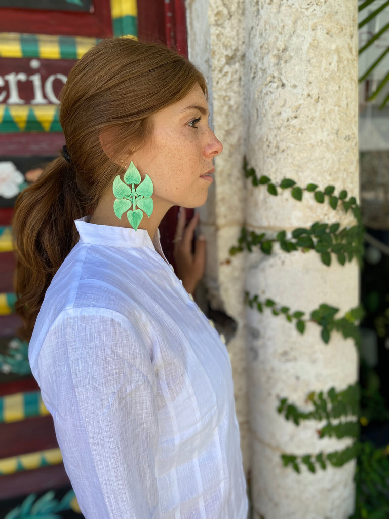 NEW Linen White Palm Beach Tunic - The Kemble Shop