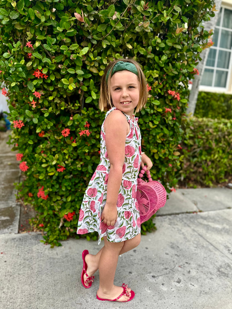 Daisy Pomegranate Girls Ric Rac Sundress - The Kemble Shop