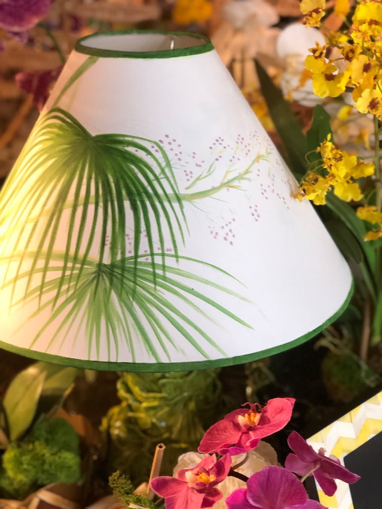 Custom Areca Palm Lampshades - The Kemble Shop