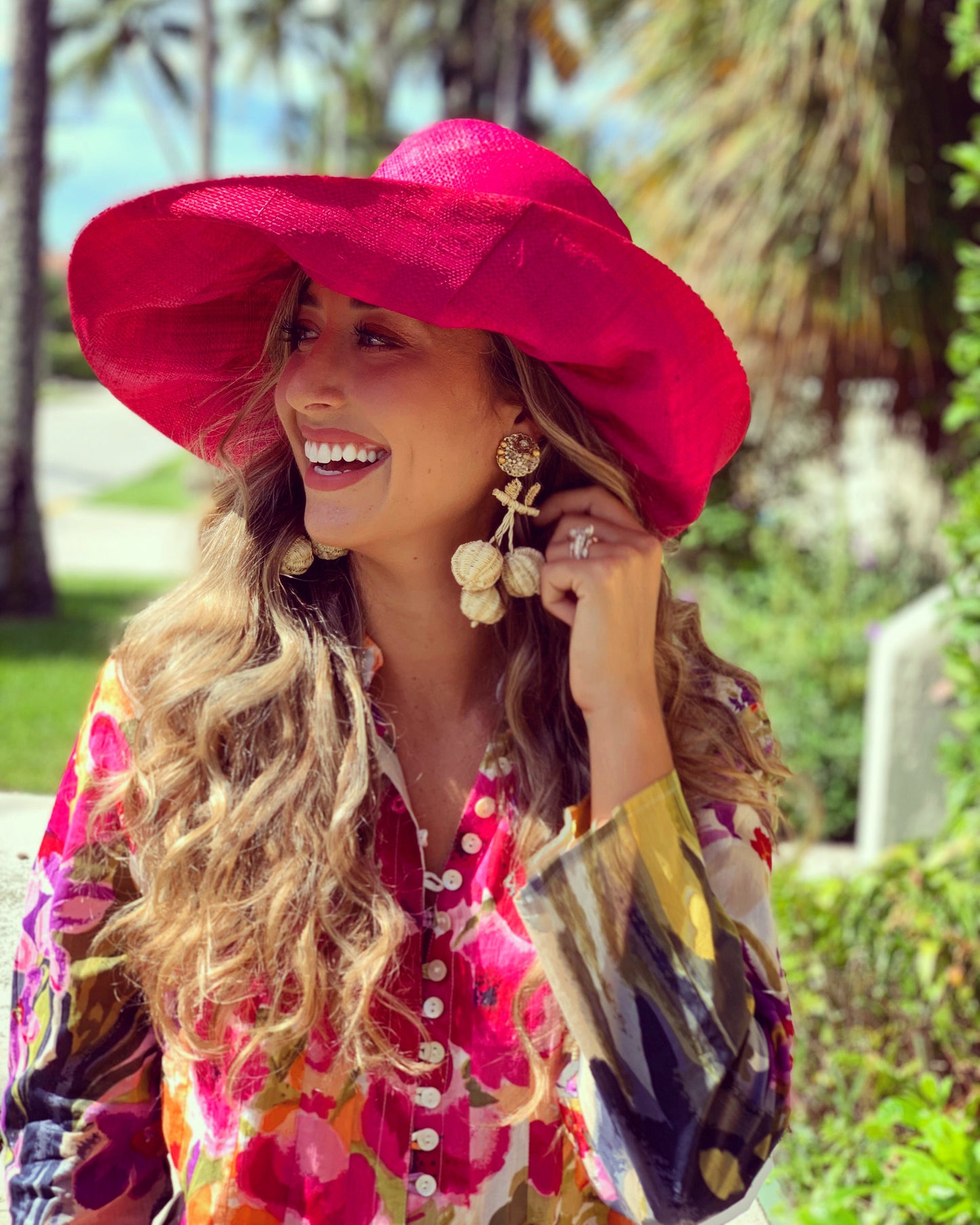 Watercolor Flowers Palm Beach Tunic - The Kemble Shop