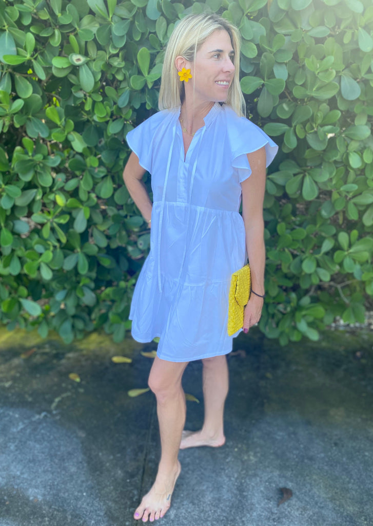 White Liza Dress Dress - The Kemble Shop
