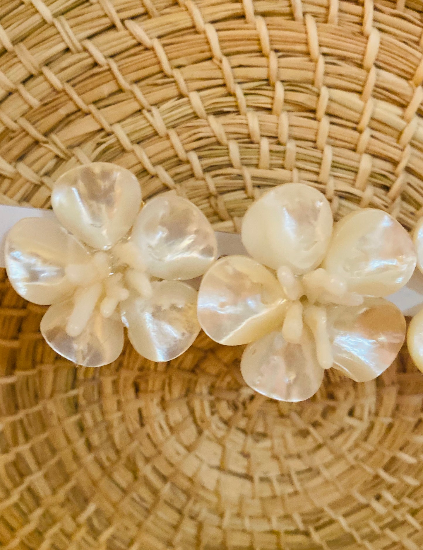 Polly White Coral Earrings - The Kemble Shop