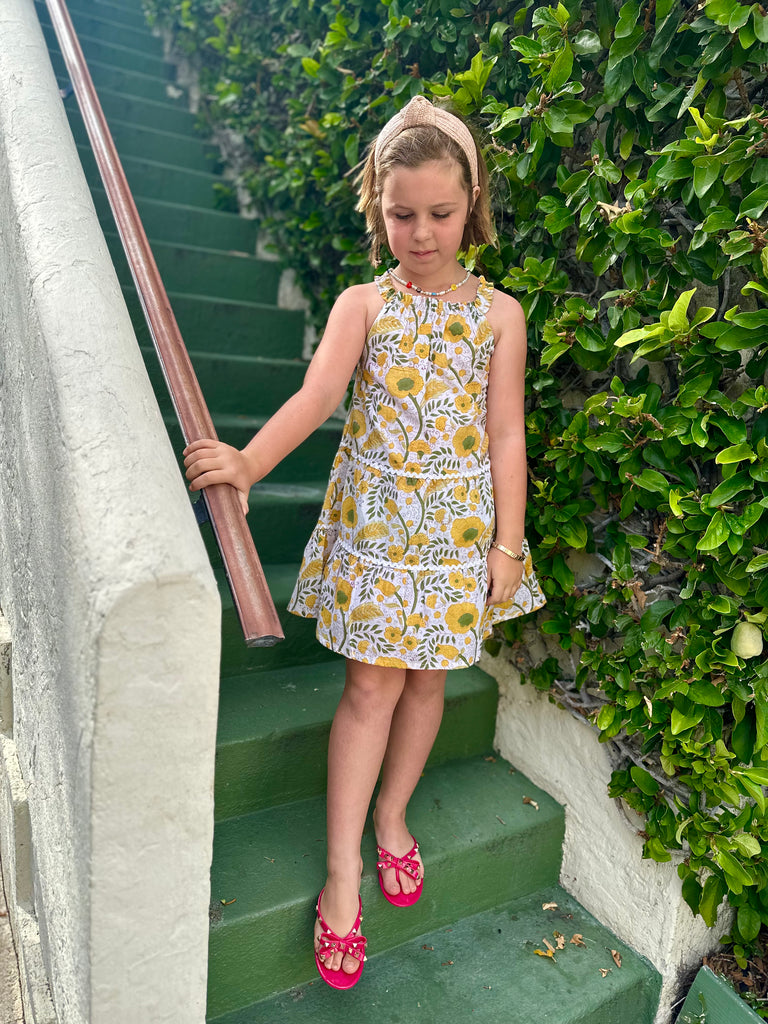 Daisy Sunflower Girls Ric Rac Sundress - The Kemble Shop