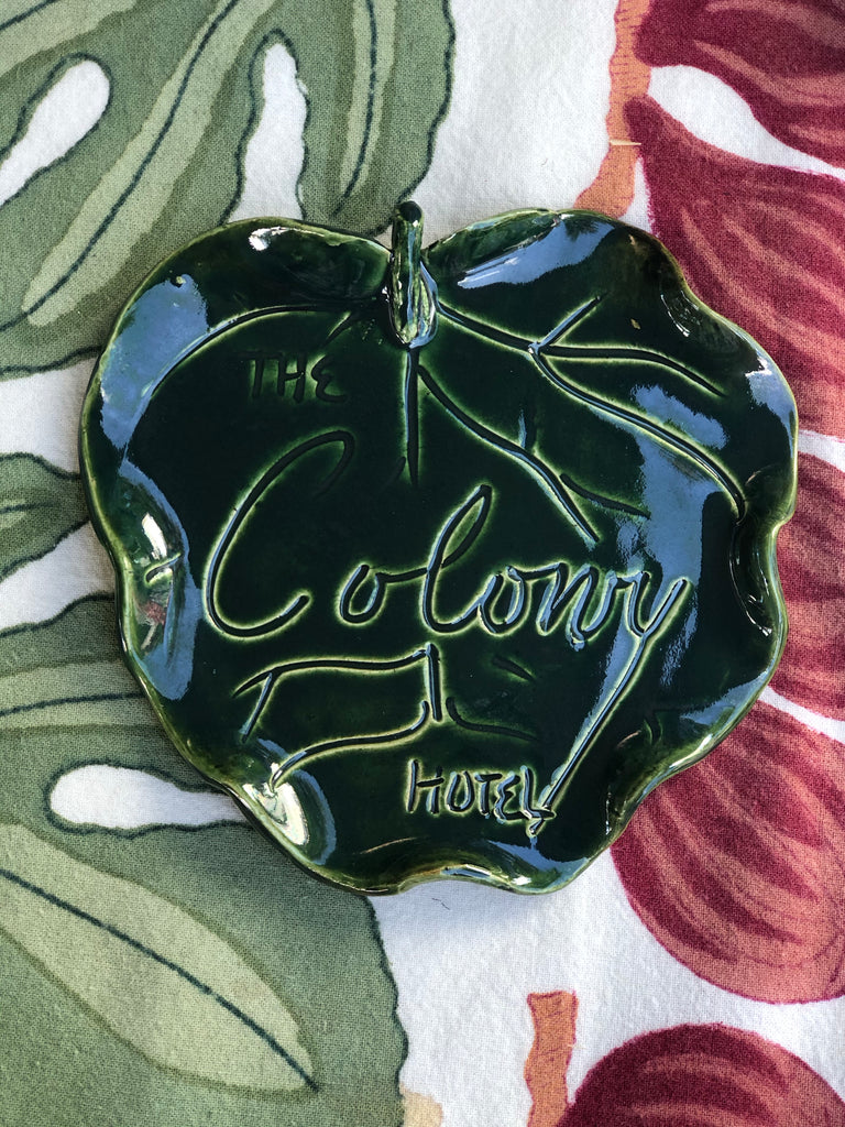 The Colony Hotel Ceramic Sea Grape Side Plate - The Kemble Shop