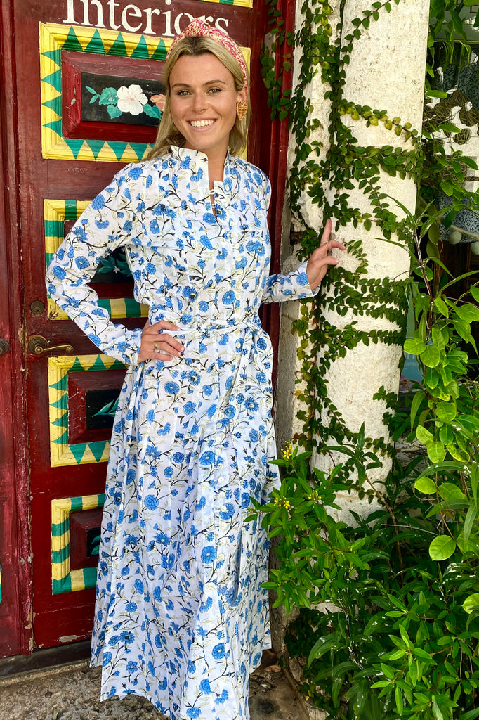 Blue Bellflower Palm Beach Tunic Dress - The Kemble Shop