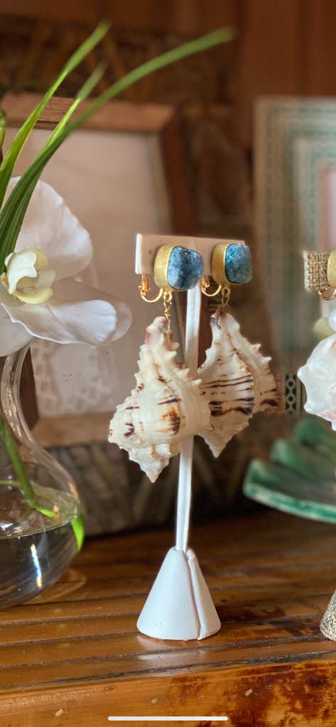 Blue Shell Drop- by Meg Carter - The Kemble Shop
