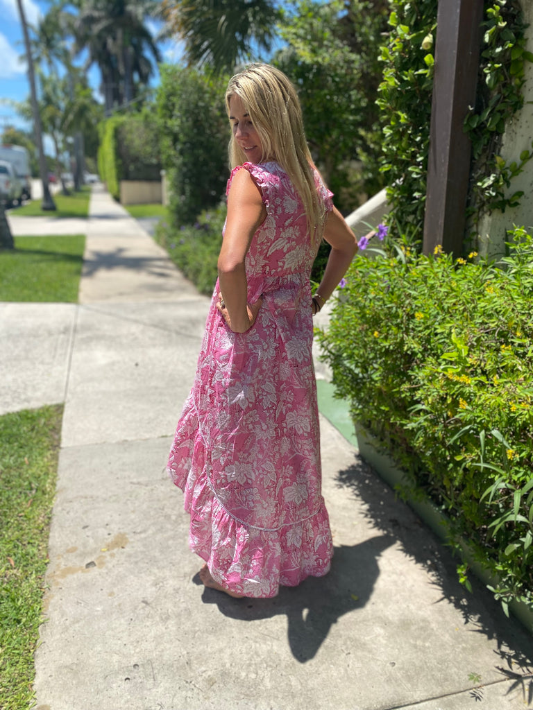 Deep Pink Emma Dress - The Kemble Shop