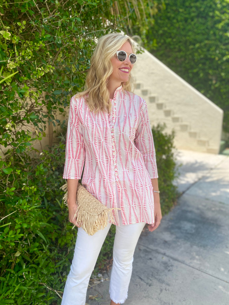 Pink Calypso Palm Beach Tunic - The Kemble Shop