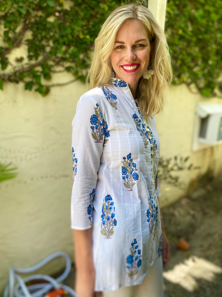 Royal Bouquet Palm Beach Tunic - The Kemble Shop