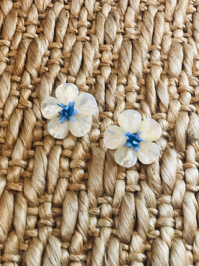 Polly Blue Coral Earrings - The Kemble Shop
