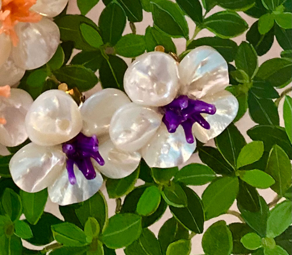 Polly Purple Coral Earrings - The Kemble Shop