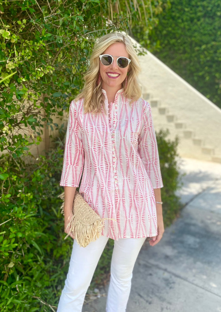 Pink Calypso Palm Beach Tunic - The Kemble Shop