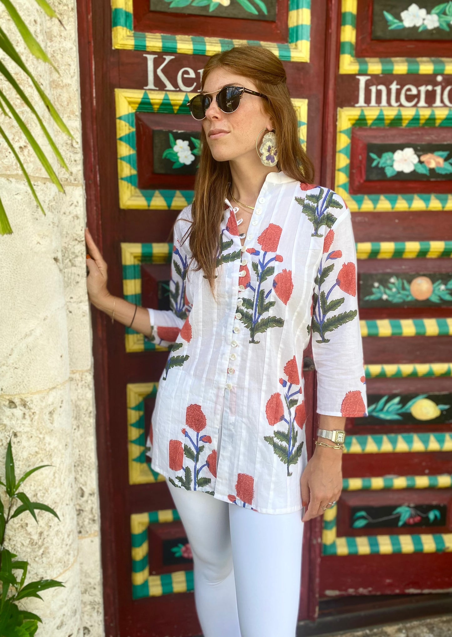 Orange Poppy Palm Beach Tunic - The Kemble Shop