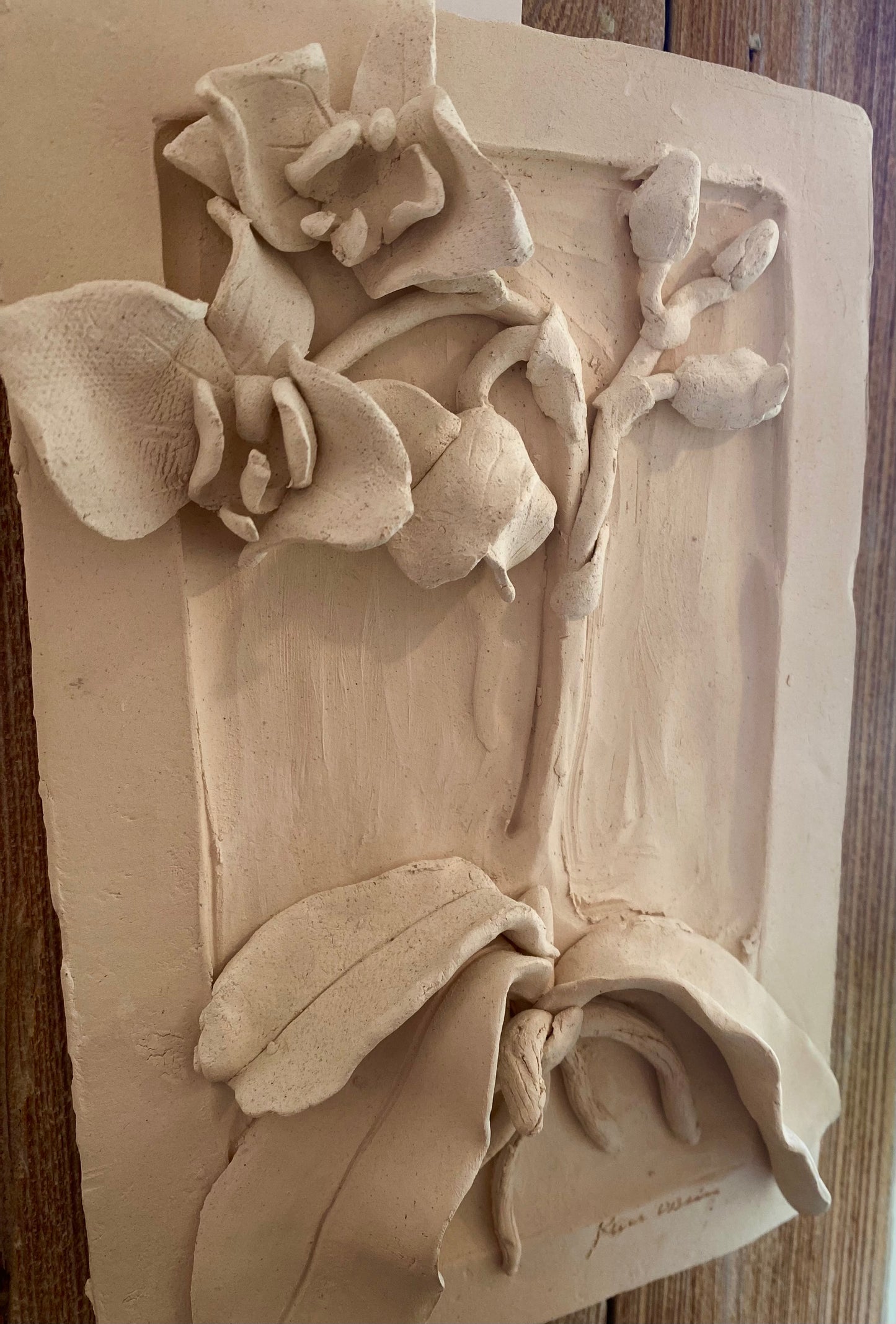 Small Floral Ceramic Wall Plaques - The Kemble Shop
