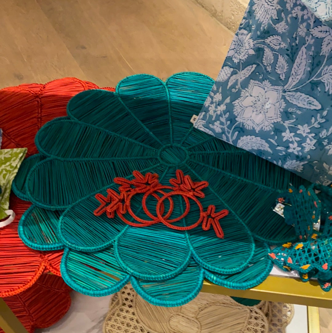 Handmade Green Christmas Placemats - The Kemble Shop