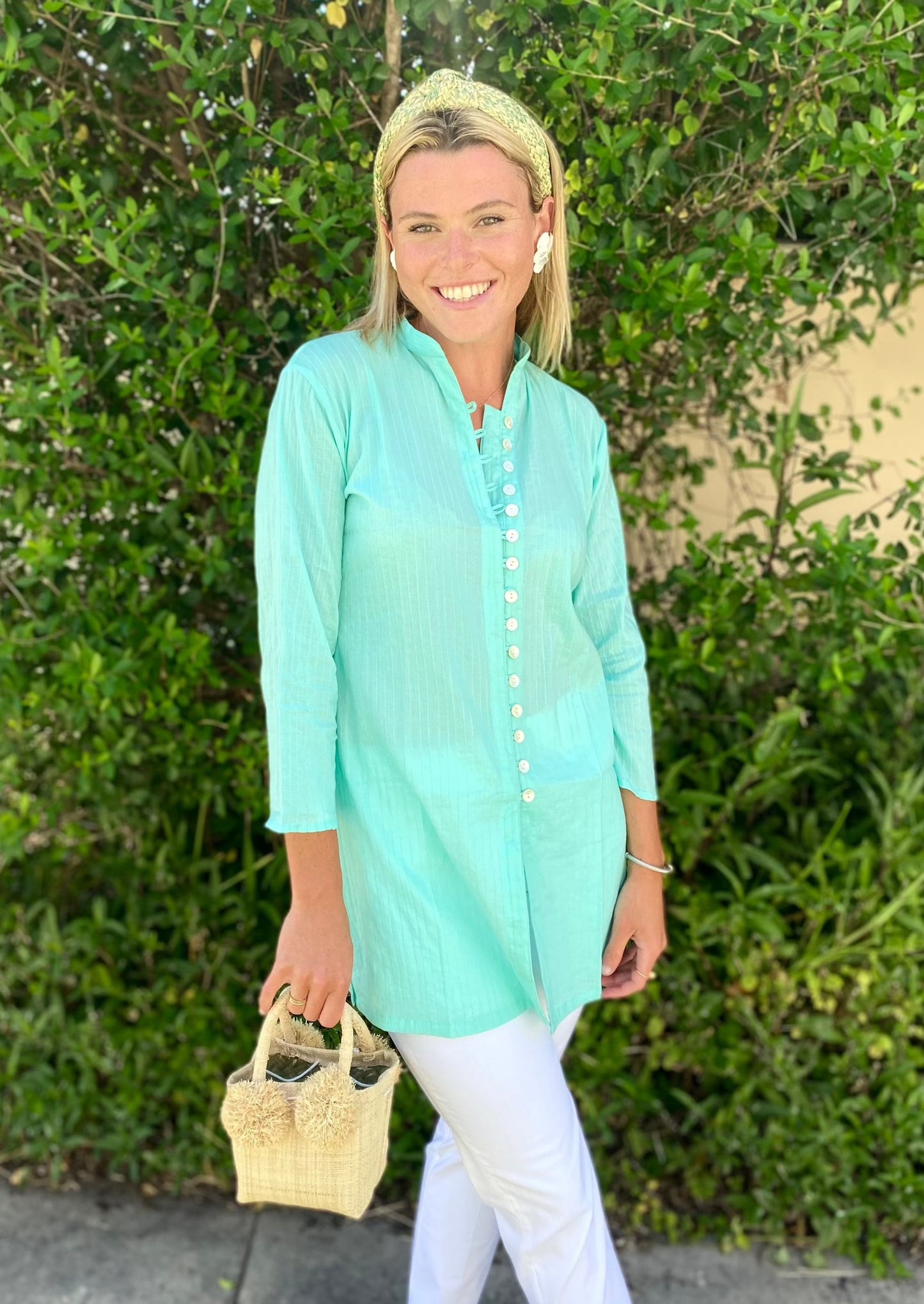 Sea Green Palm Beach Tunic - The Kemble Shop