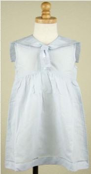Girls Blue Sailor Childrens Dress - The Kemble Shop