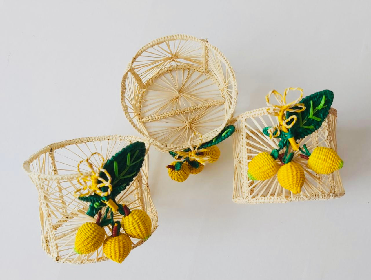 Rattan Lemon Pick Candle Holders - The Kemble Shop