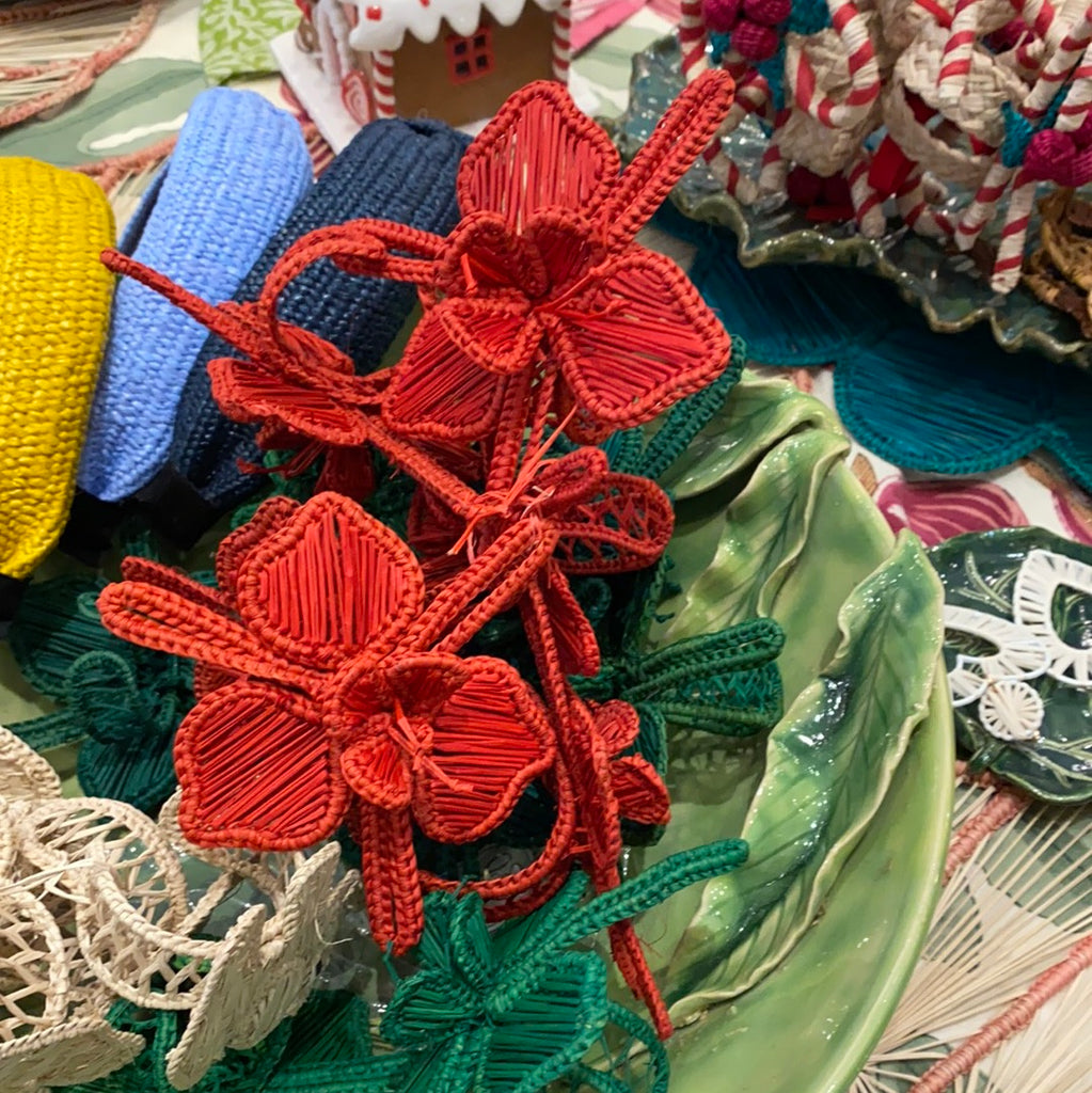 Red & Green Festive Napkin Holders (6) - The Kemble Shop