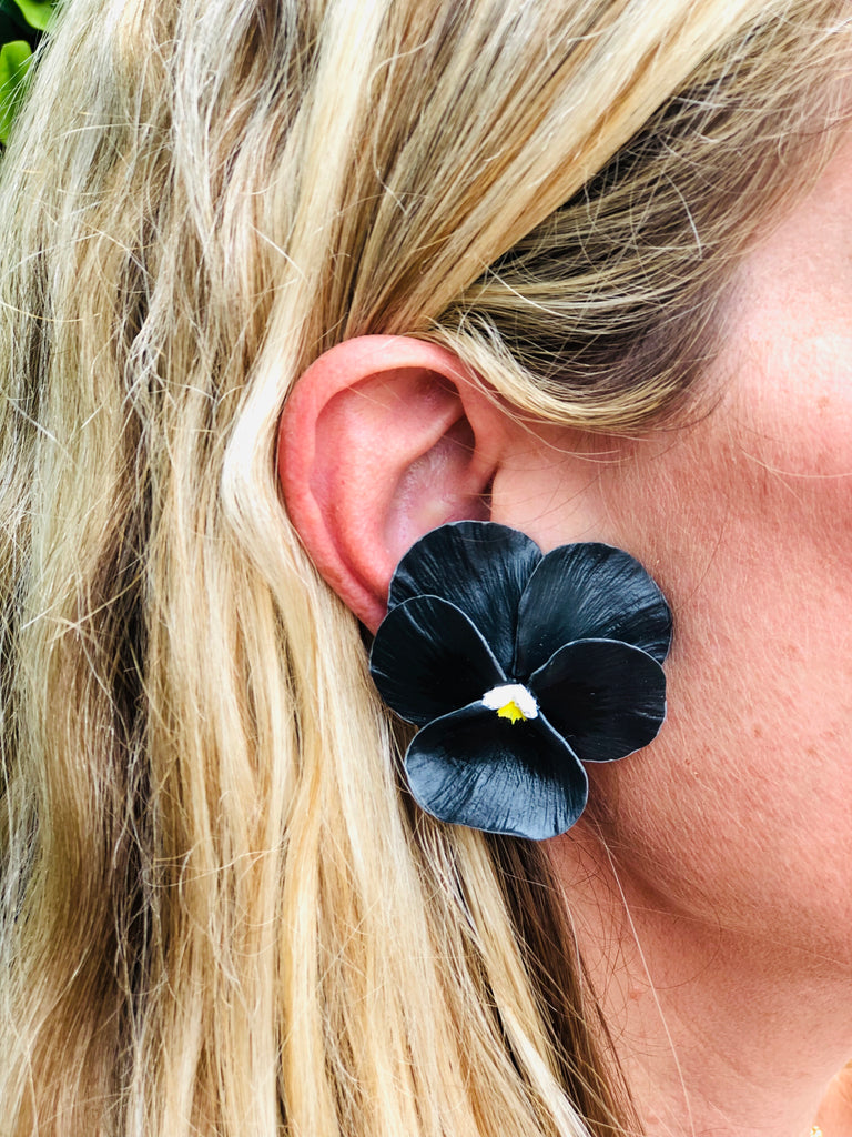 Midnight Large Pansy - The Kemble Shop