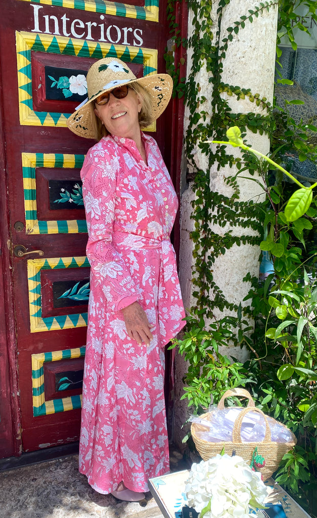 Deep Pink Palm Beach Tunic Dress - The Kemble Shop