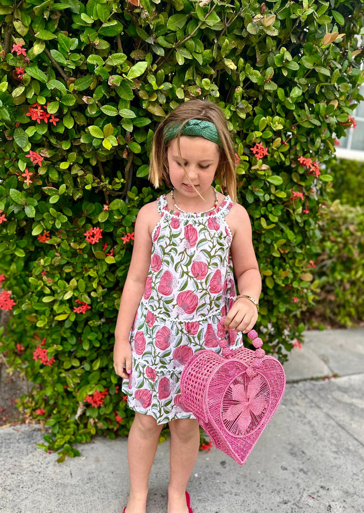 Daisy Pomegranate Girls Ric Rac Sundress - The Kemble Shop