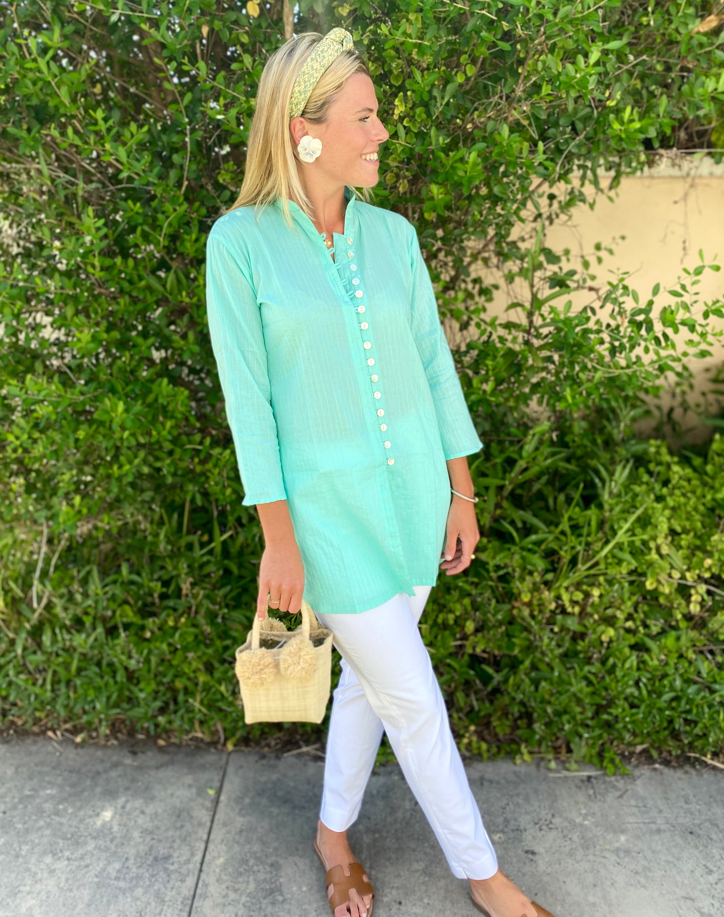Sea Green Palm Beach Tunic - The Kemble Shop
