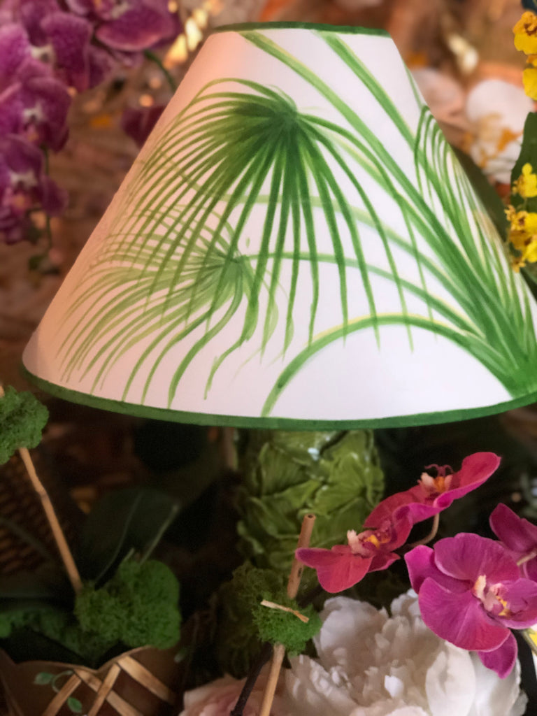 Custom Areca Palm Lampshades - The Kemble Shop