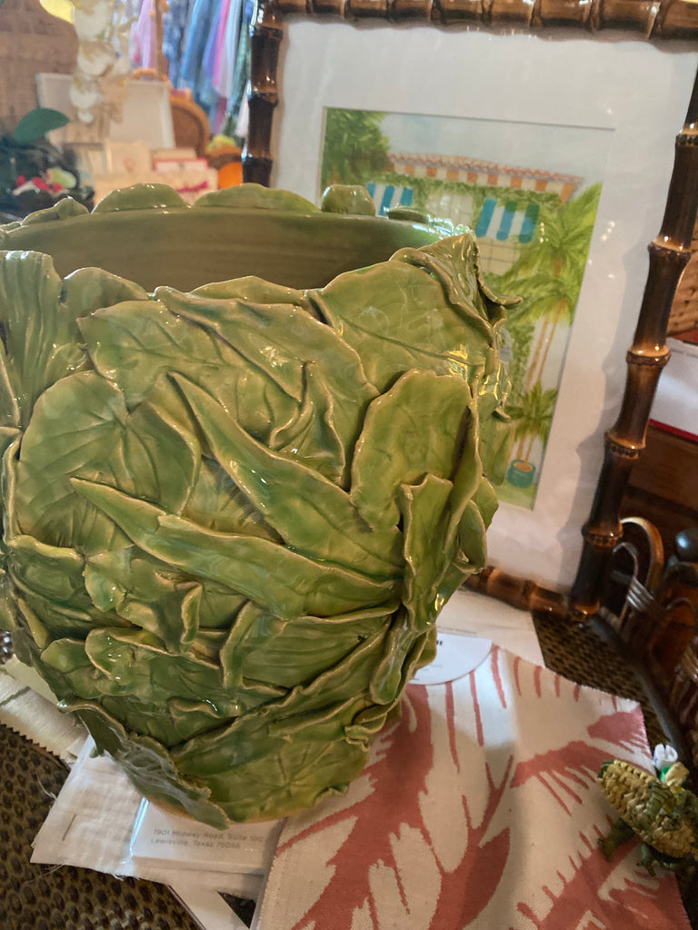 Green Leaf Cachpot - The Kemble Shop