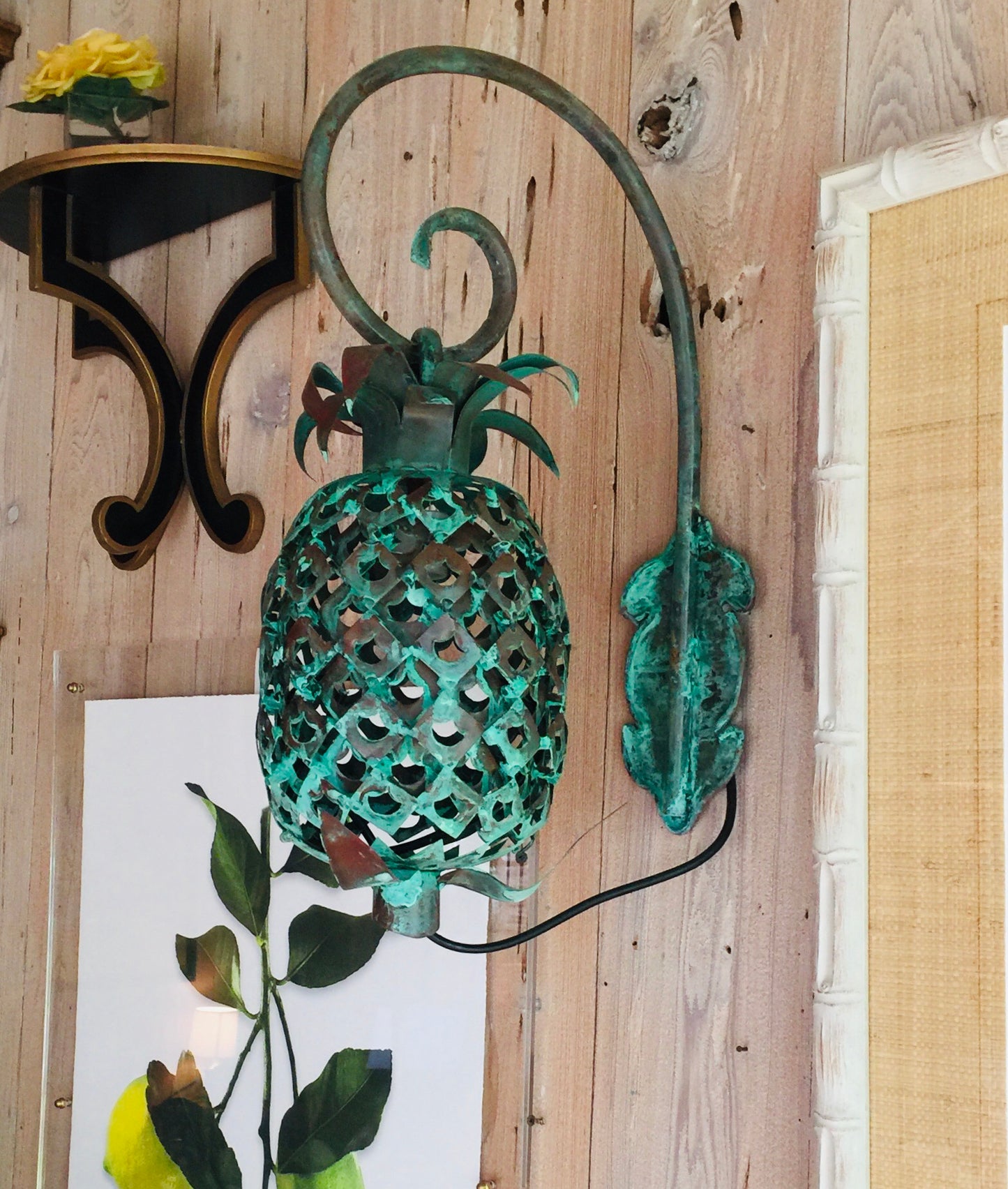 Copper Pineapple Wall Sconce - The Kemble Shop
