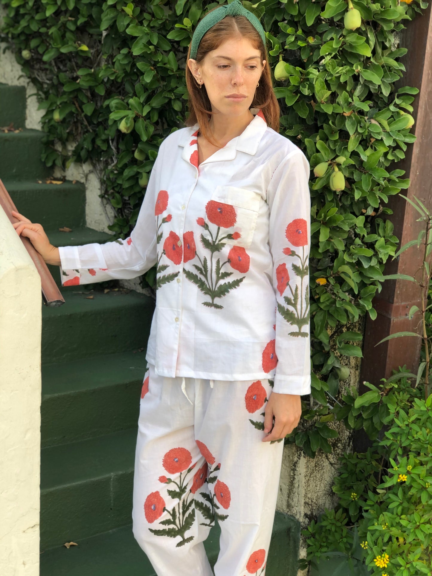 Orange Poppy Palm Beach Pajamas - The Kemble Shop