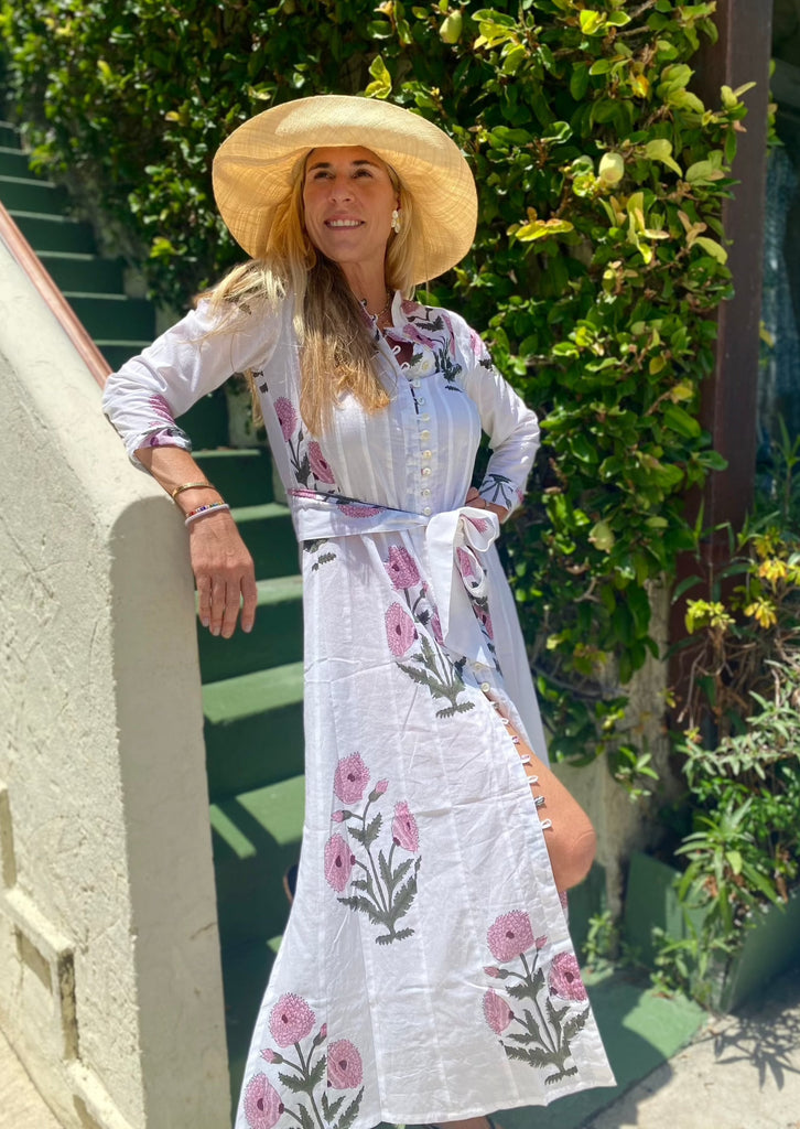 Mauve Poppy Palm Beach Tunic Dress - The Kemble Shop
