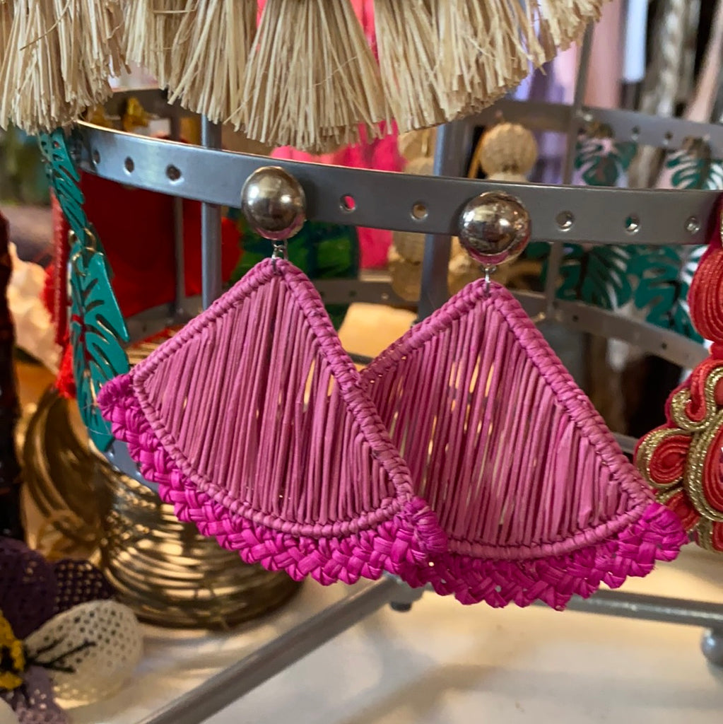 Custom Rattan Drop Earrings - The Kemble Shop