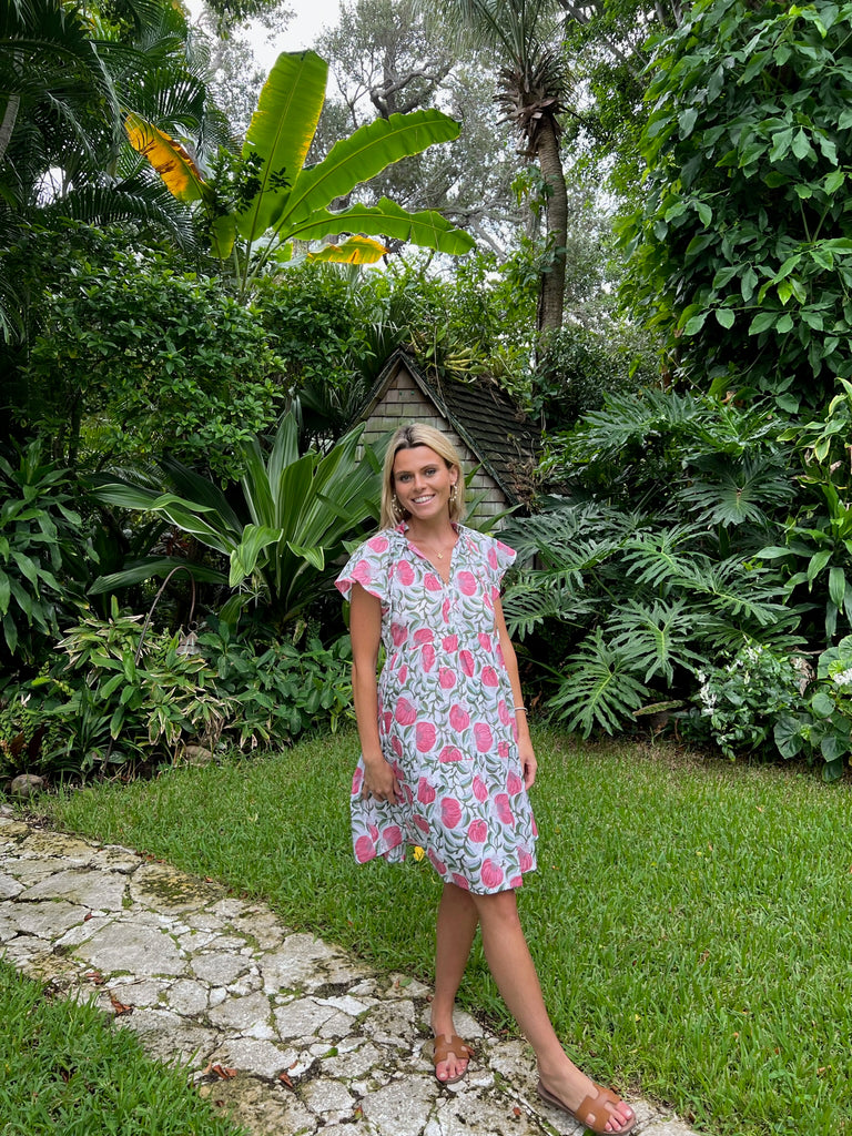 Pink Pomegranate Liza Dress - The Kemble Shop