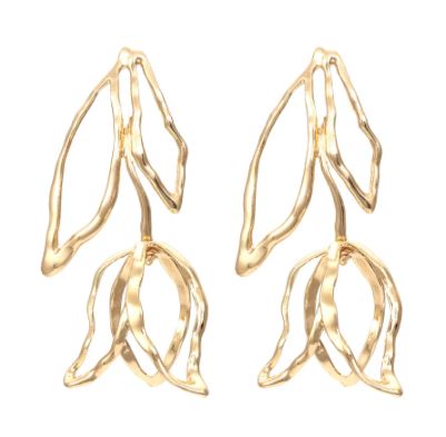 Tulip Gold Drop Earrings - The Kemble Shop