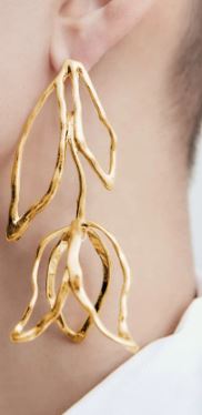 Tulip Gold Drop Earrings - The Kemble Shop