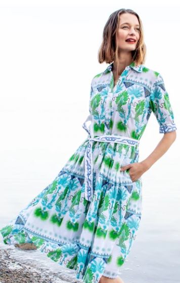 Tropical Midi Maisel Dress - The Kemble Shop