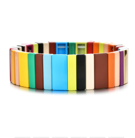 Stackable Enamel Tile Bracelets - The Kemble Shop