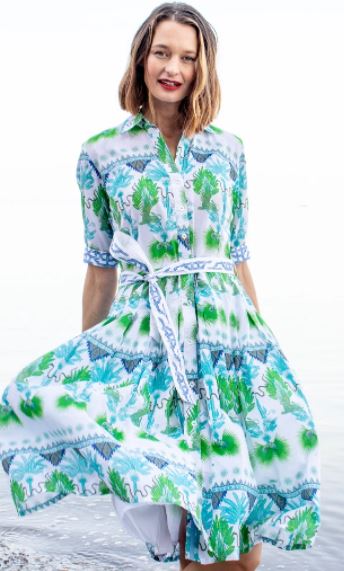 Tropical Midi Maisel Dress - The Kemble Shop