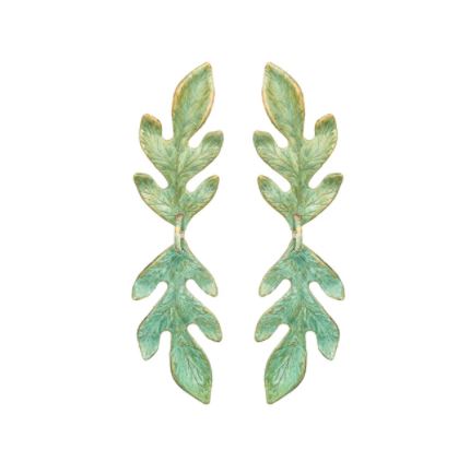 Oak Leaf Double Stud Earrings - The Kemble Shop