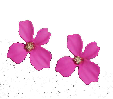 Pink Floral Earrings - The Kemble Shop