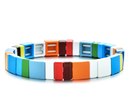 Stackable Enamel Tile Bracelets - The Kemble Shop