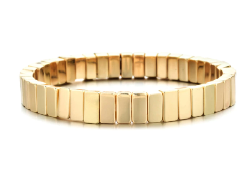 Gold Tile Enamel Bracelets - The Kemble Shop
